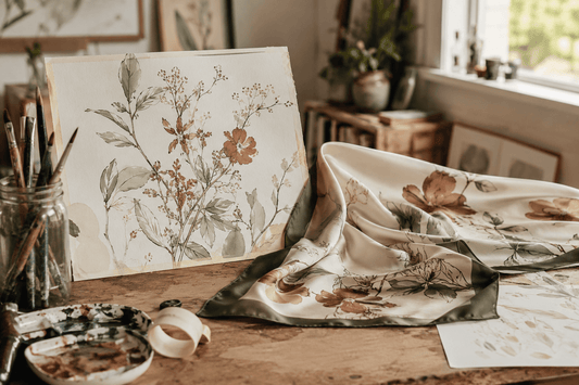 Guide for artists turning artwork into custom silk scarves