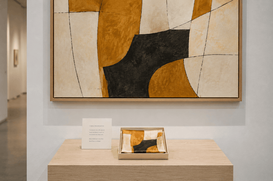 How a museum silk scarf commission works, stage by stage
