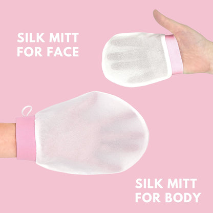 100% Silk Exfoliating Body Glove. TikTok Famous Silk Exfoliating Mitt NZ