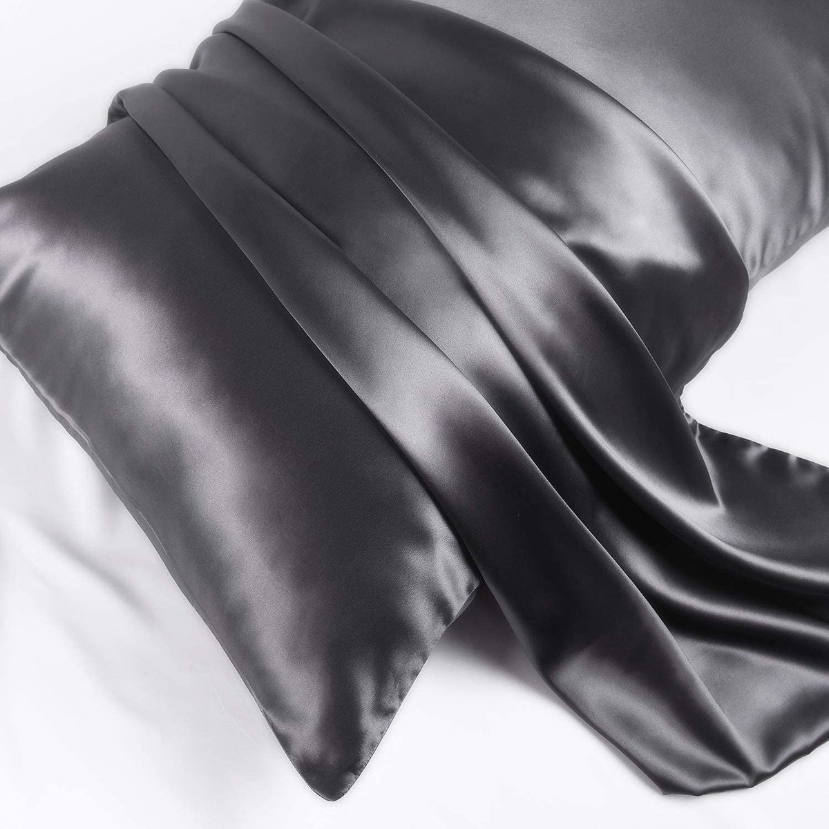 Silk Pillowcase - Grey - Queen - LOVESILK NZ