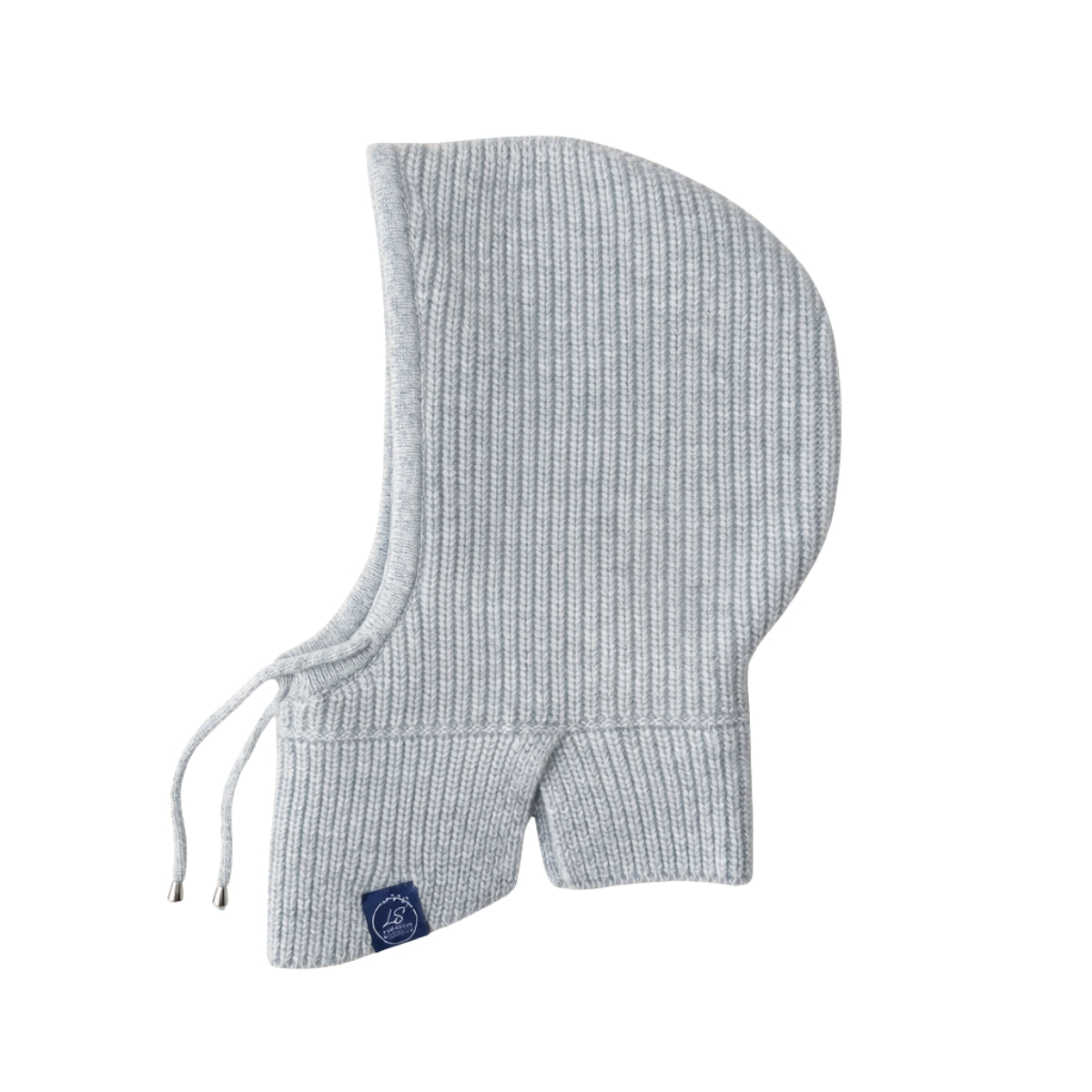 Silk-Lined Ribbed Cashmere Balaclava – Unisex Knit Hood