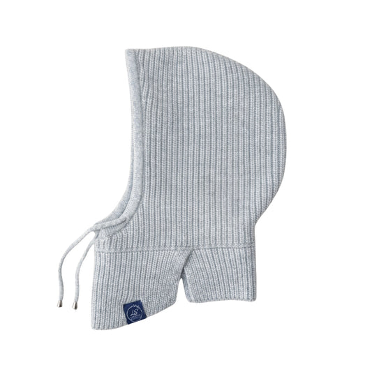Silk-Lined Ribbed Cashmere Balaclava – Unisex Knit Hood