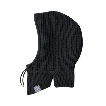 Silk-Lined Ribbed Cashmere Balaclava – Unisex Knit Hood