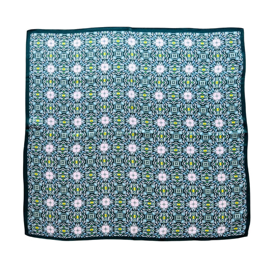 Daisy Mirage Pure Mulberry Silk Square Scarf Bandana