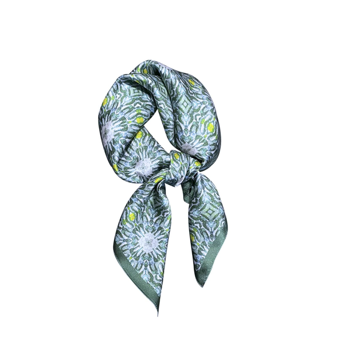 Daisy Mirage Pure Mulberry Silk Square Scarf Bandana