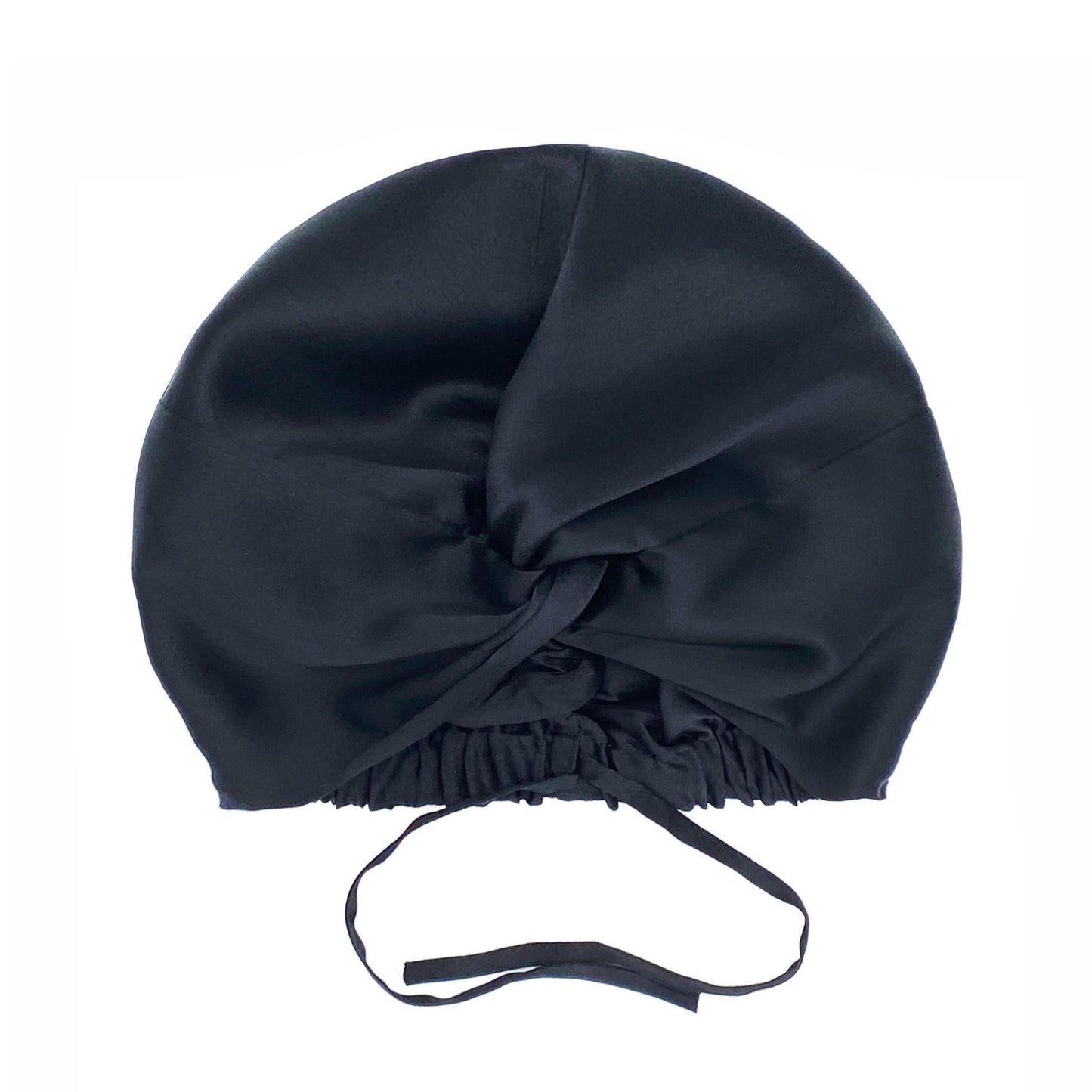 Viridian Silver Mulberry Silk Hair Bonnet – Double-Lined, Adjustable Fit